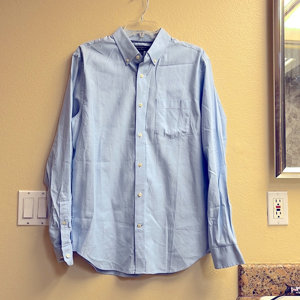 Banana Republic slim stretch men’s button down shirt